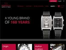 Tablet Screenshot of marvinwatches.com